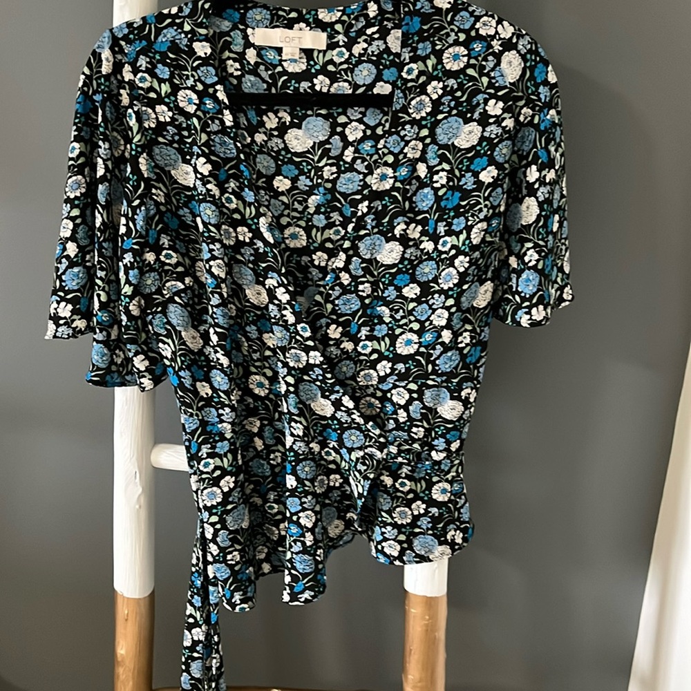 Loft wrapped blouse